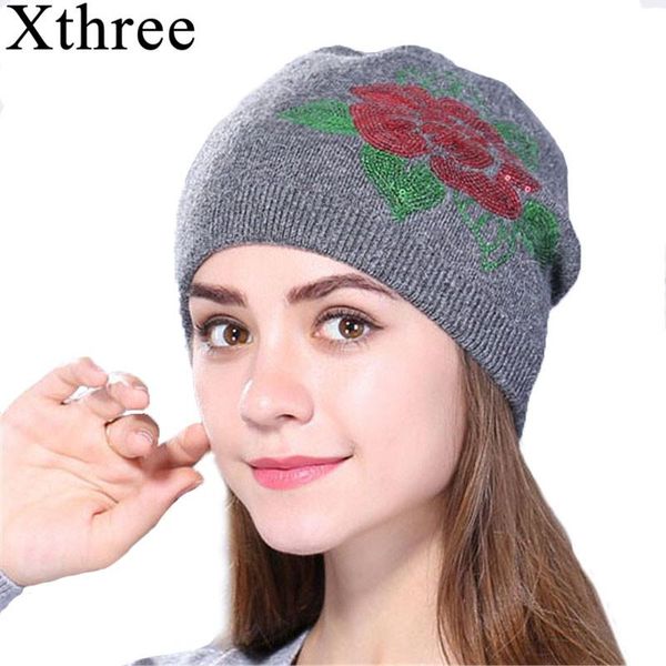 beanie/skull caps xthree female cashmere winter hat knitted skullies beanies for women wool embroidery flower girls gorros, Blue;gray
beanie/skull caps xthree female cashmere winter hat knitted skullies beanies for women wool embroidery flower girls gorros, Blue;gray