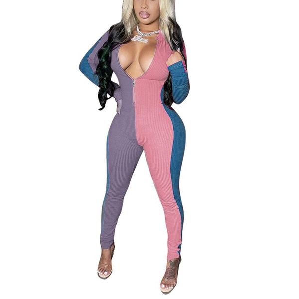 women's knitted one-piece jumpsuit, long sleeve front zipper design, and long leggings bodysuit, Black;white
women's knitted one-piece jumpsuit, long sleeve front zipper design, and long leggings bodysuit, Black;white