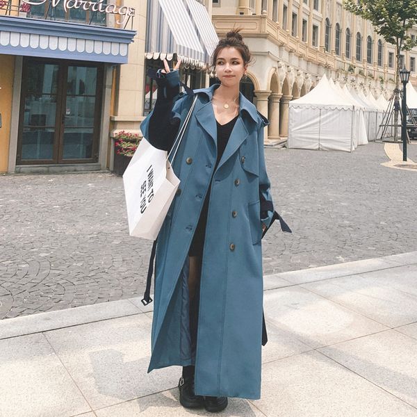 2021 new trench coat spring new korean late fashion double breasted contrast female jacket ls1 8pvq, Black;brown
2021 new trench coat spring new korean late fashion double breasted contrast female jacket ls1 8pvq, Black;brown
