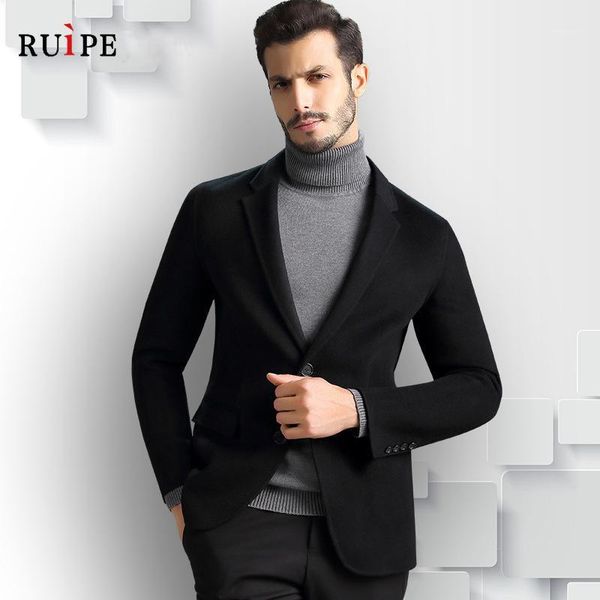 2019 ruipe double sided wool coat men's casual west tailor short cashmere small woolen coat suit fur suit wool s-3xl1, Black
2019 ruipe double sided wool coat men's casual west tailor short cashmere small woolen coat suit fur suit wool s-3xl1, Black