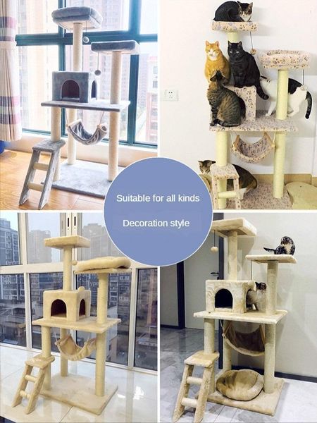 cat beds & furniture climbing frame tree nest integrated villa large pole grabbing articles small sky platform1
cat beds & furniture climbing frame tree nest integrated villa large pole grabbing articles small sky platform1