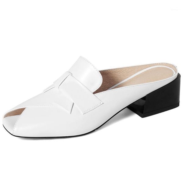 sandals women's genuine leather thick high heel peep toe slip-on summer slides med soft comfortable mules casual dailu shoes women1, Black
sandals women's genuine leather thick high heel peep toe slip-on summer slides med soft comfortable mules casual dailu shoes women1, Black