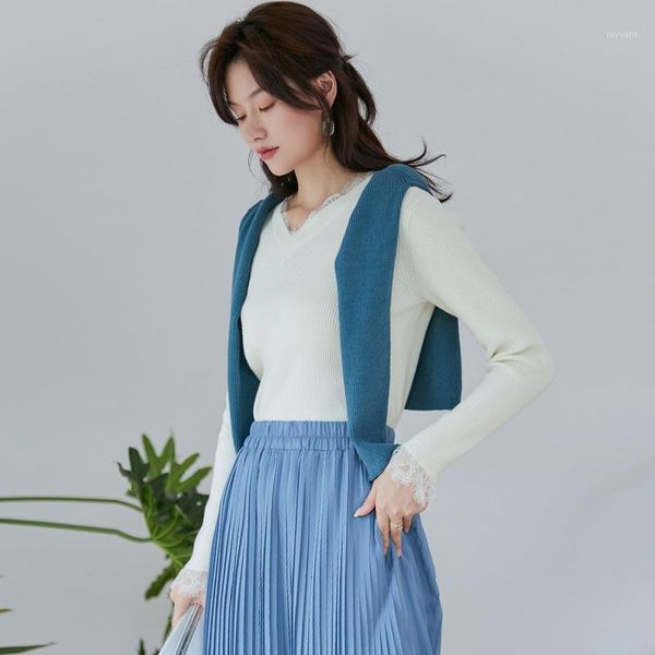 autumn and winter simple temperament thickening bottoming sweater female temperament v-neck stitching sweater1, White;black
autumn and winter simple temperament thickening bottoming sweater female temperament v-neck stitching sweater1, White;black
