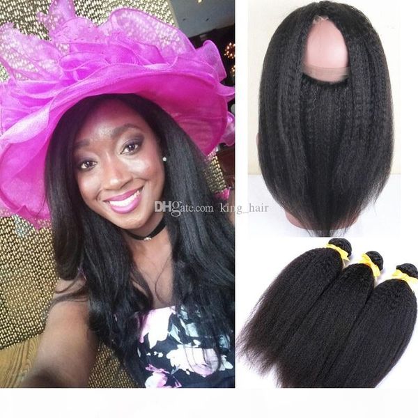 pre plucked 360 lace frontal closure 22.5*4*2 with brazilian kinky straight human hair bundles with baby hair natural hairline 4pcs lot, Black;brown
pre plucked 360 lace frontal closure 22.5*4*2 with brazilian kinky straight human hair bundles with baby hair natural hairline 4pcs lot, Black;brown