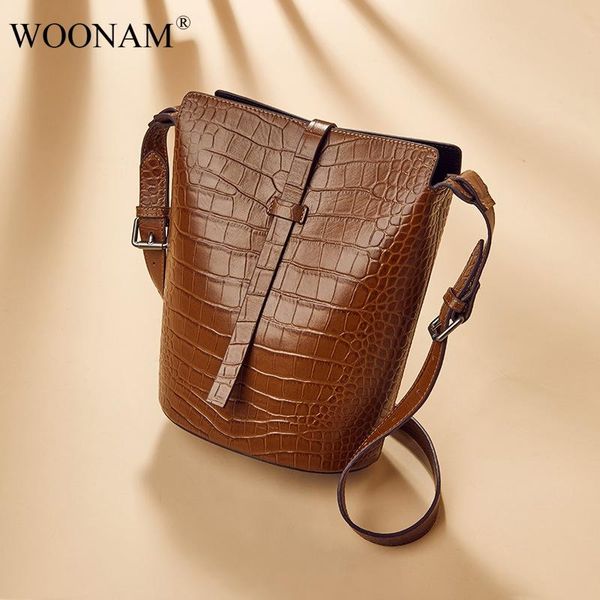 woonam women fashion hide genuine calf leather alligator crocodile pattern bucket shoulder bag wb902
woonam women fashion hide genuine calf leather alligator crocodile pattern bucket shoulder bag wb902