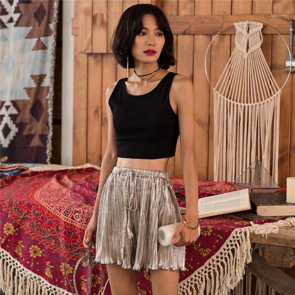 pleated front shorts women mid waist casual 2020 summer female beach boho shorts loose wide leg ma4411, White;black
pleated front shorts women mid waist casual 2020 summer female beach boho shorts loose wide leg ma4411, White;black