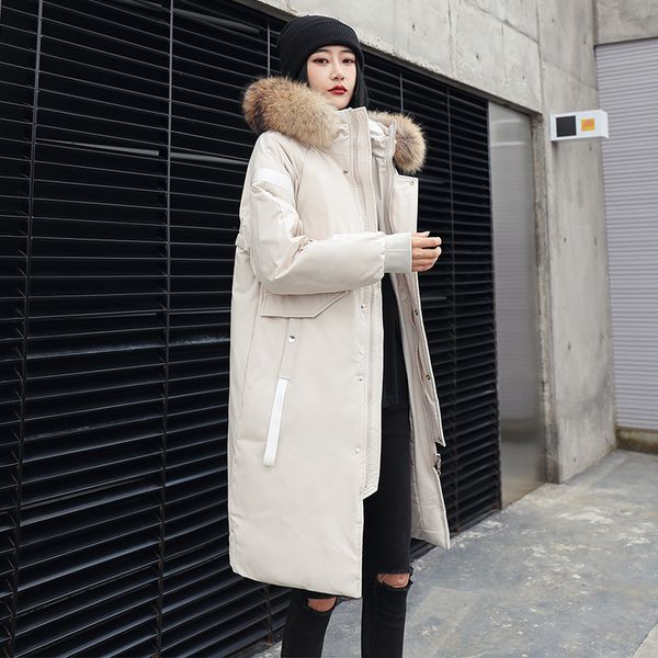 2020 new men's down jacket slim-fit korean version over the knee men and women mid-length couple winter thick coat, Black
2020 new men's down jacket slim-fit korean version over the knee men and women mid-length couple winter thick coat, Black