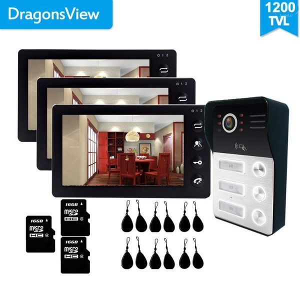 video door phones dragonsview 7 inch intercom 3 apartments monitors home record multi- apartments/family/home sd card1
video door phones dragonsview 7 inch intercom 3 apartments monitors home record multi- apartments/family/home sd card1