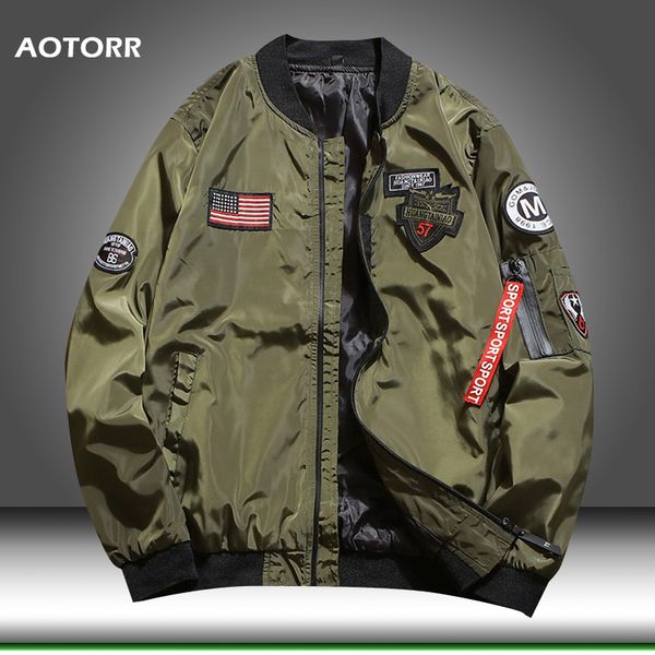 men bomber pilot jacket hip hop 2020 spring new men's baseball jackets waterproof military flight jacket male motorcycle outwear x1025, Black;brown
men bomber pilot jacket hip hop 2020 spring new men's baseball jackets waterproof military flight jacket male motorcycle outwear x1025, Black;brown