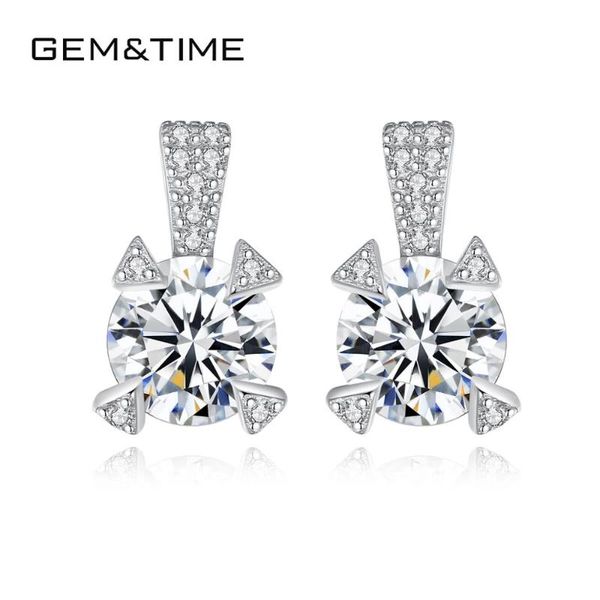 gem&time 925 sterling silver minimalism clear cz round stud earrings for women wedding engagement fine jewelry christmas gift, Golden;silver
gem&time 925 sterling silver minimalism clear cz round stud earrings for women wedding engagement fine jewelry christmas gift, Golden;silver