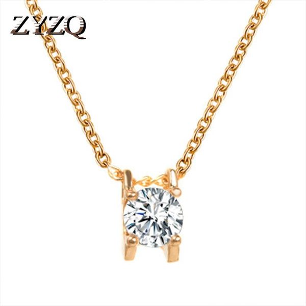 chains zyzq trendy classic women necklace with shiny cubic zircon stone two color available wedding engagement accessories jewel, Silver
chains zyzq trendy classic women necklace with shiny cubic zircon stone two color available wedding engagement accessories jewel, Silver