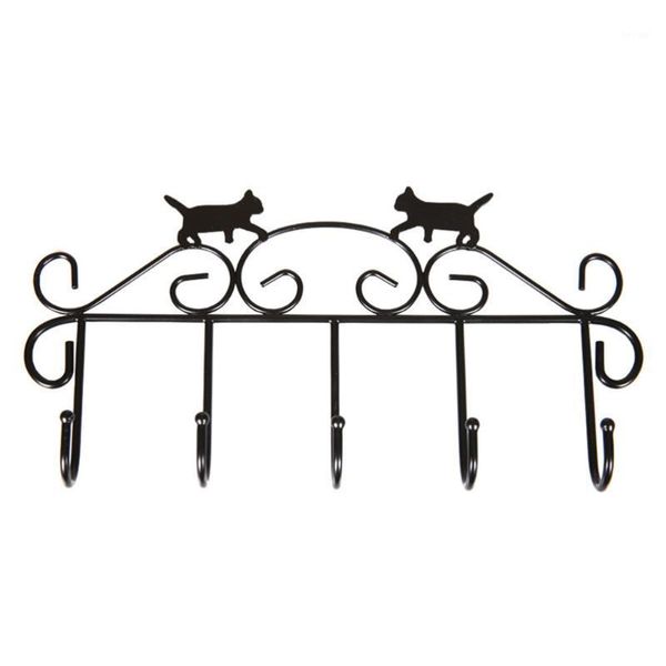 robe hooks 1pc coat hook lovely cat wall mounted black iron racks door hanger for home el (black)1
robe hooks 1pc coat hook lovely cat wall mounted black iron racks door hanger for home el (black)1