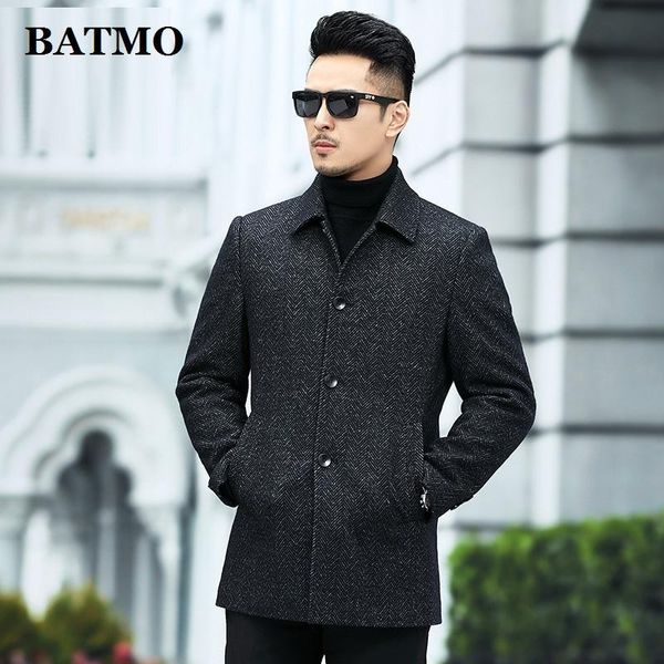 men's wool & blends batmo 2021 arrival autumn&winter plaid casual trench coat men,parkas,jackets ,wky-2189, Black
men's wool & blends batmo 2021 arrival autumn&winter plaid casual trench coat men,parkas,jackets ,wky-2189, Black