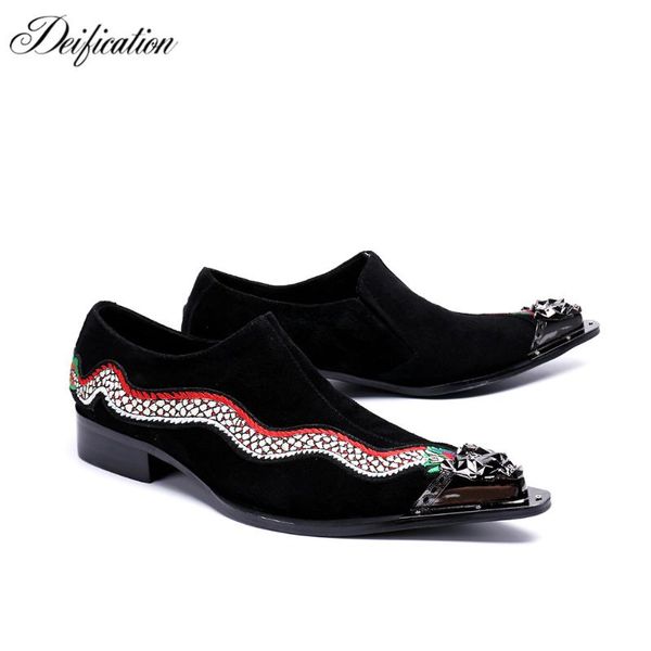 deification italian leather mens dress shoes metal pointy toe chaussure homme luxury male formal party shoes flats plus size 47, Black
deification italian leather mens dress shoes metal pointy toe chaussure homme luxury male formal party shoes flats plus size 47, Black