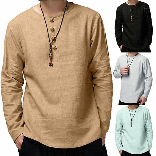 mens vintage long-sleeve crew-neck solid color shirts frog button cotton linen pullover blouse for men1, White;black
mens vintage long-sleeve crew-neck solid color shirts frog button cotton linen pullover blouse for men1, White;black
