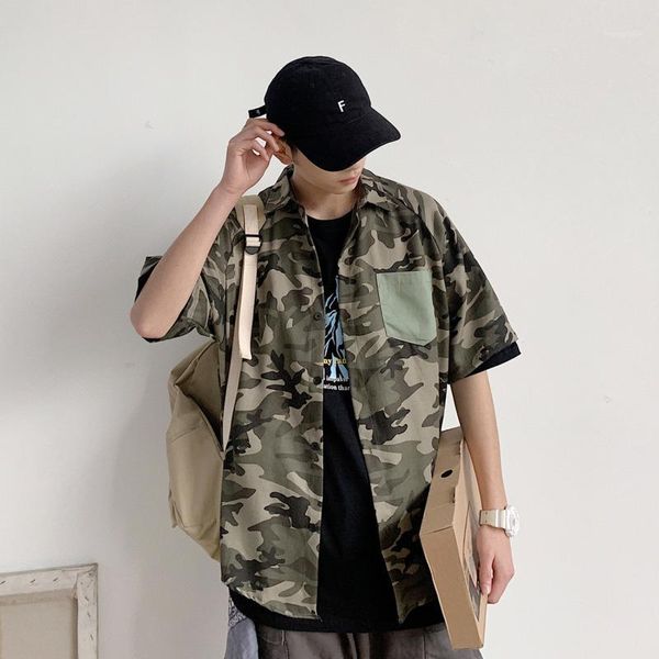 2020 spring and summer new national tide comfortable personality camouflage short-sleeved pocket youth casual loose shirt1, White;black
2020 spring and summer new national tide comfortable personality camouflage short-sleeved pocket youth casual loose shirt1, White;black