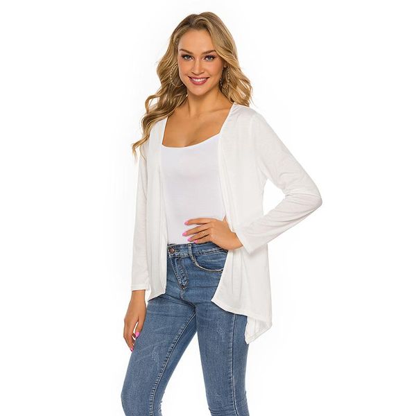 fashion spring and autumn sweater women's long-sleeved loose knit cardigan sweater knit women's cardigan pull clothing, White
fashion spring and autumn sweater women's long-sleeved loose knit cardigan sweater knit women's cardigan pull clothing, White