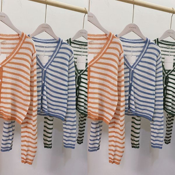 beibei zhang candy comfortable sugar candy new korean style gentle stripe color contrast long sleeve design sense knitting cardigan woman hv, White;black
beibei zhang candy comfortable sugar candy new korean style gentle stripe color contrast long sleeve design sense knitting cardigan woman hv, White;black
