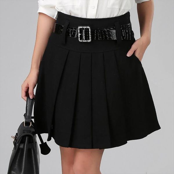 new autumn winter skirt women ol plus size casual high waist pleated skirt woolen skirts women, Black
new autumn winter skirt women ol plus size casual high waist pleated skirt woolen skirts women, Black