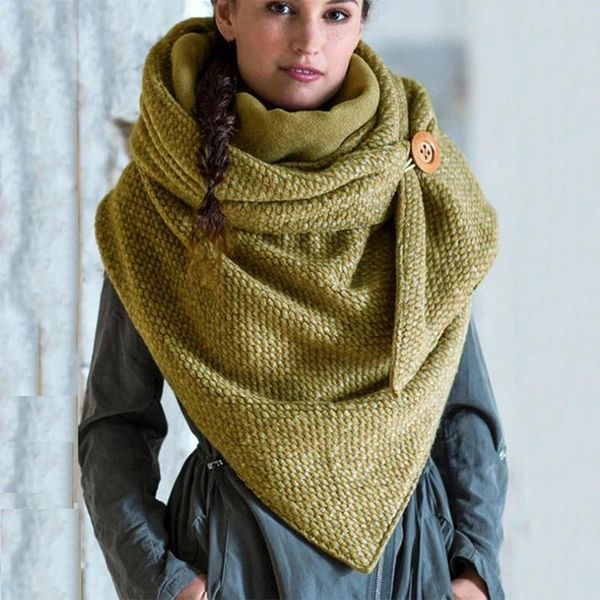 scarves 2021 fashion winter warmth padded bib soft knitted scarf soild color button wrap casual warm shawls women, Blue;gray
scarves 2021 fashion winter warmth padded bib soft knitted scarf soild color button wrap casual warm shawls women, Blue;gray