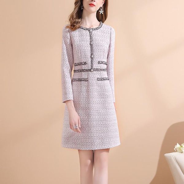 new arrival runway autumn tweed women vintage wool chic dress elegant long sleeve woolen office party ladies dresses vestidos1, Black;gray
new arrival runway autumn tweed women vintage wool chic dress elegant long sleeve woolen office party ladies dresses vestidos1, Black;gray