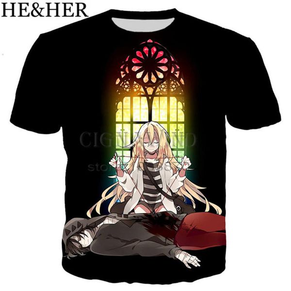 new popular anime satsuriku no tenshi favorite 3d print shirts plus size aesthetic comics men clothing