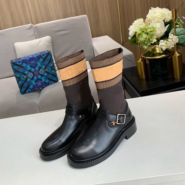 women martin bottes half boots bottines winter sock boot new fashion booties with letter leather ankle boots bottes femmes, Black
women martin bottes half boots bottines winter sock boot new fashion booties with letter leather ankle boots bottes femmes, Black