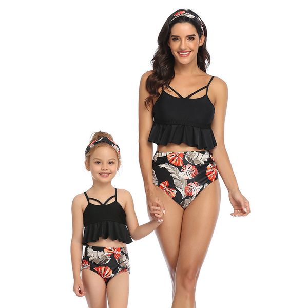 2021 wholesale parent-child swimwear one-shoulder vest to cover belly slimming bikini vest style high waist mesh children's swim wear 
2021 wholesale parent-child swimwear one-shoulder vest to cover belly slimming bikini vest style high waist mesh children's swim wear