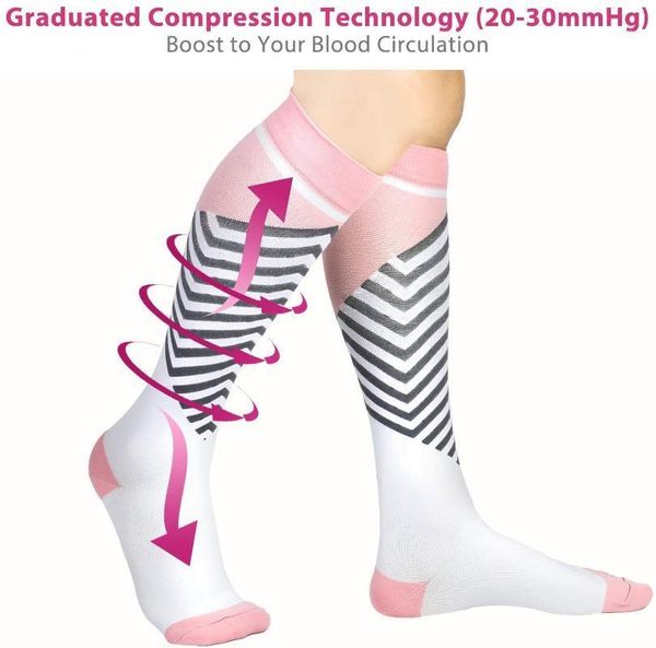 28 styles compression socks men women 30 mmhg knee high edema diabetes varicose veins marathon running sports socks1, Black;white
28 styles compression socks men women 30 mmhg knee high edema diabetes varicose veins marathon running sports socks1, Black;white