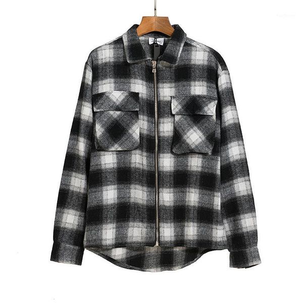 men's sweaters ask high end flannel fabric long sleeve shirt men's european and american fashion street os loose plaid shirt1, White;black
men's sweaters ask high end flannel fabric long sleeve shirt men's european and american fashion street os loose plaid shirt1, White;black