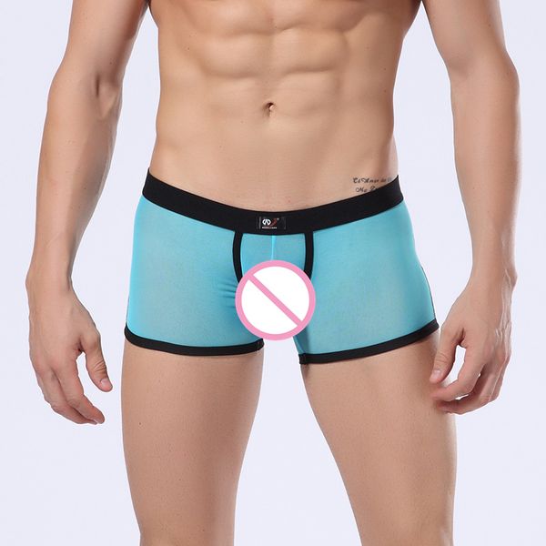 3Pieces/Lot Mens Underwear Boxer Shorts Sexy See Through Mesh Hole Transparent Ultra-thin Erotic Gay Pouch Silk Boxer Shorts Underwear, Black
3Pieces/Lot Mens Underwear Boxer Shorts Sexy See Through Mesh Hole Transparent Ultra-thin Erotic Gay Pouch Silk Boxer Shorts Underwear, Black