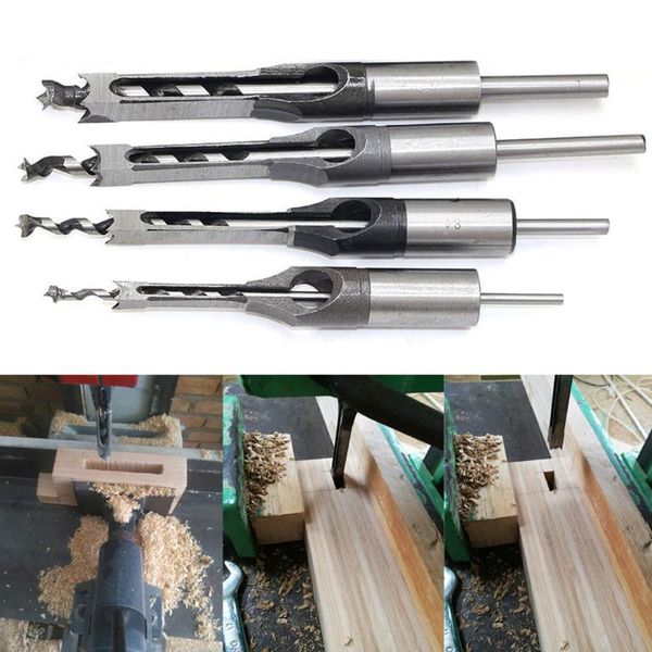 6.4mm/8mm/9.5mm/12.7mm 4pcs/set hollow square hole saw mortiser chisel auger drill bit woodworking tool
6.4mm/8mm/9.5mm/12.7mm 4pcs/set hollow square hole saw mortiser chisel auger drill bit woodworking tool