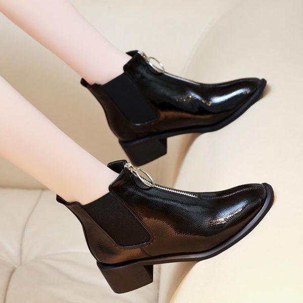 white mid-calf boots booties woman 2020 low heel women's rubber shoes rain boots-women round toe luxury designer short mid, Black
white mid-calf boots booties woman 2020 low heel women's rubber shoes rain boots-women round toe luxury designer short mid, Black