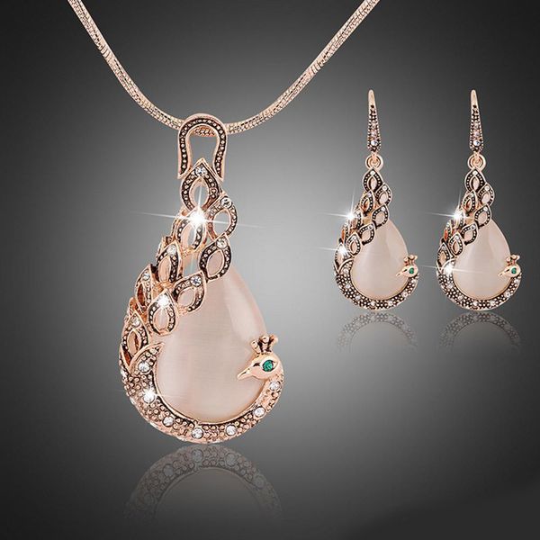 women ladies peacock crystal rhinestone pendant necklace drop earring set fashion waterdrop jewelry set gift for love, Silver
women ladies peacock crystal rhinestone pendant necklace drop earring set fashion waterdrop jewelry set gift for love, Silver