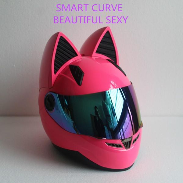 motorcycle full face helmet, can not be so ordinary. ice cream with a pair of cat ears, cool, but also with a lovely mark
motorcycle full face helmet, can not be so ordinary. ice cream with a pair of cat ears, cool, but also with a lovely mark