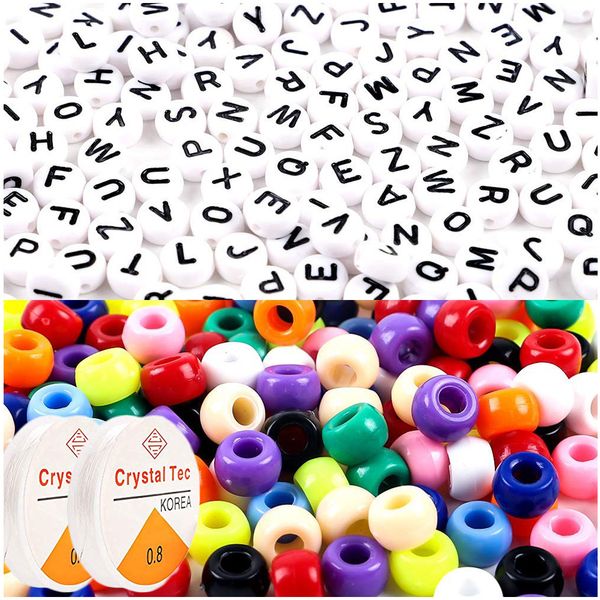 700pcswhite acrylic letter beads 300pcsmix color pony beads for diy making necklace bracelet accessoreis with two roll crystal elastic line, Black
700pcswhite acrylic letter beads 300pcsmix color pony beads for diy making necklace bracelet accessoreis with two roll crystal elastic line, Black