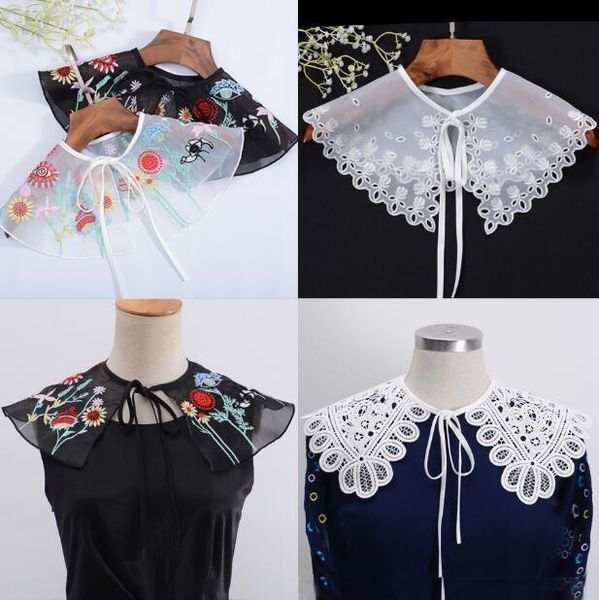 women's fashion lace shirt fake collar lady's white black color embroidery ties & detachable collar r488 201027, Blue;purple
women's fashion lace shirt fake collar lady's white black color embroidery ties & detachable collar r488 201027, Blue;purple
