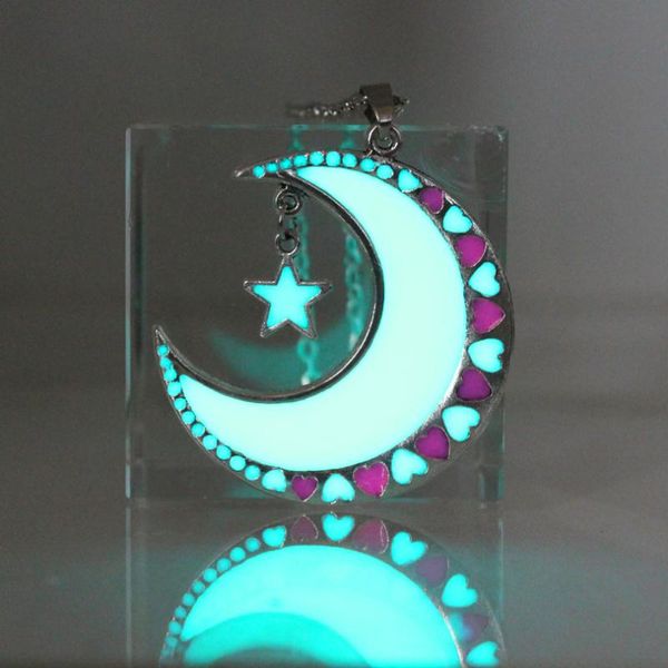 pendant necklaces glowing moon necklace and stars glow in the dark pendants & women girls gift sweater chain, Silver
pendant necklaces glowing moon necklace and stars glow in the dark pendants & women girls gift sweater chain, Silver