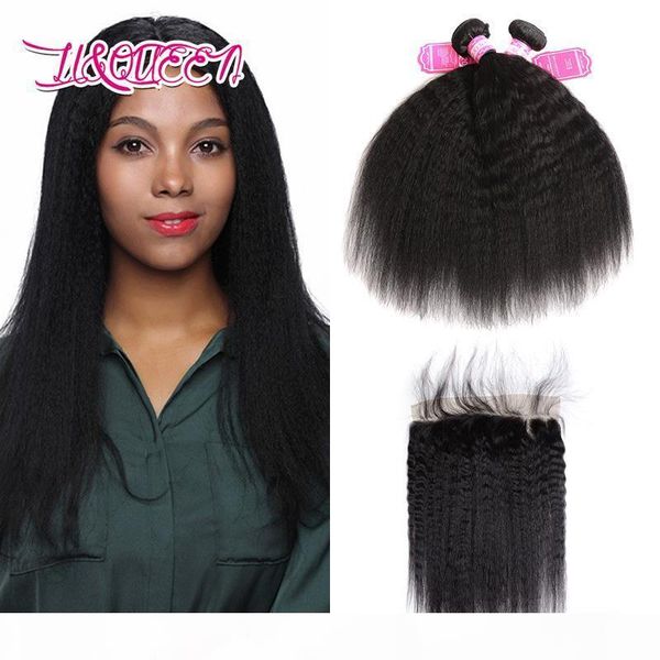 brazilian human hair 2 bundles with 13x4 lace frontal 3 pieces natural color kinky straight yaki 95-100g piece from li&queen, Black;brown
brazilian human hair 2 bundles with 13x4 lace frontal 3 pieces natural color kinky straight yaki 95-100g piece from li&queen, Black;brown