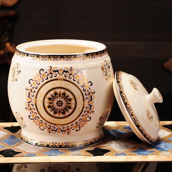 decorative ceramic crack migang rice bucket 10 kg multifunction kitchen with cover storage tank pest control moisture
decorative ceramic crack migang rice bucket 10 kg multifunction kitchen with cover storage tank pest control moisture