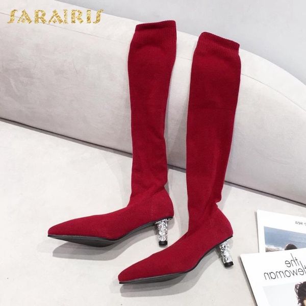 sarairis new pointed toe elastic band solid over-the-knee boots woman shoes ins dropship trendy stretch boots ladies, Black
sarairis new pointed toe elastic band solid over-the-knee boots woman shoes ins dropship trendy stretch boots ladies, Black
