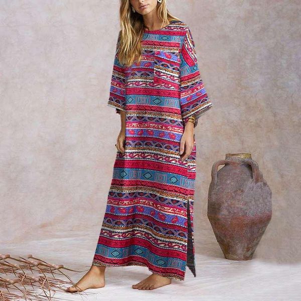 vintage sundress women bohemian printed maxi long dress retro pattern printed party dress 2020 vonda casual long robe plus size, Black;gray
vintage sundress women bohemian printed maxi long dress retro pattern printed party dress 2020 vonda casual long robe plus size, Black;gray