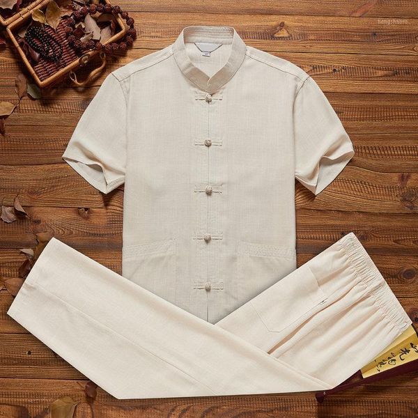 p men's cotton linen short sleeve shirt&pant chinese style solid mandarin collar tang suit loose tai chi set size -3xl1, Gray
p men's cotton linen short sleeve shirt&pant chinese style solid mandarin collar tang suit loose tai chi set size -3xl1, Gray