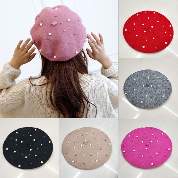 sweet women vintage wool solid color beret female bonnet caps winter hats matched warm walking artist painter hat
sweet women vintage wool solid color beret female bonnet caps winter hats matched warm walking artist painter hat