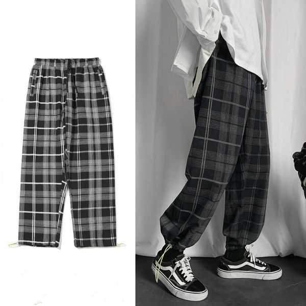 2020 men's cotton plaid printing cargo baggy casual pants streetwear hip hop style black/blue color trousers big size m-5xl
2020 men's cotton plaid printing cargo baggy casual pants streetwear hip hop style black/blue color trousers big size m-5xl