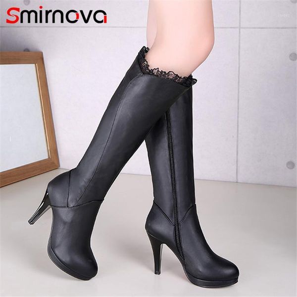 boots smirnova 2021 arrival knee high women round toe zip thin heels platform elegant party prom shoes ladies1, Black
boots smirnova 2021 arrival knee high women round toe zip thin heels platform elegant party prom shoes ladies1, Black