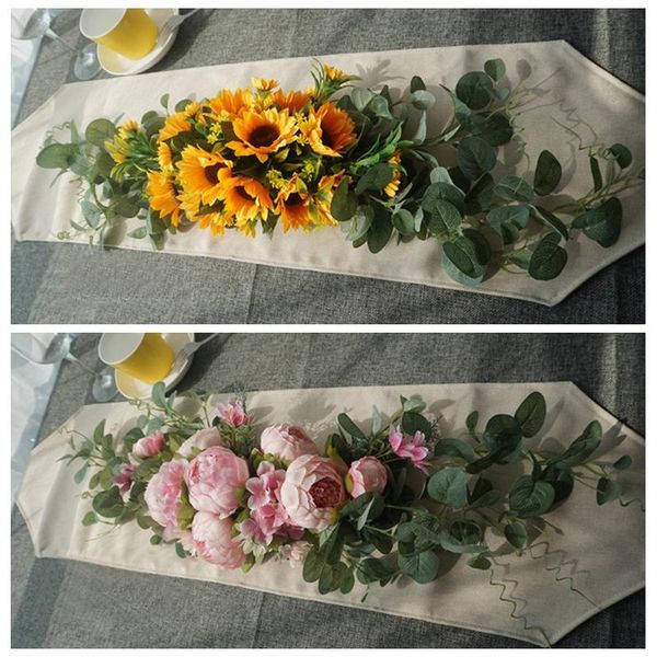 50/75cm artificial flower conference table flower row rose peony tulip leaf wedding party decor table centerpieces runner
50/75cm artificial flower conference table flower row rose peony tulip leaf wedding party decor table centerpieces runner
