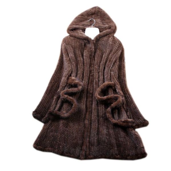 women's fur & faux natural coat women handmade knitted coats with hood jacket winter jackets for, Black
women's fur & faux natural coat women handmade knitted coats with hood jacket winter jackets for, Black
