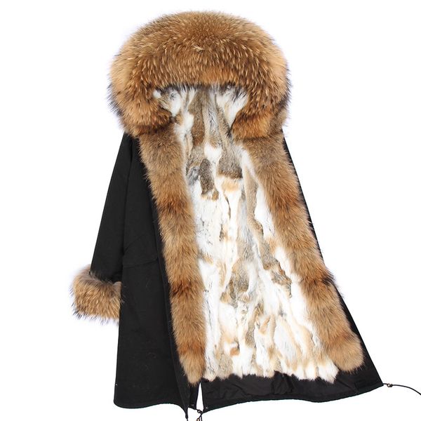 2021 new girl's winter luxury long lined fox skin natural raccoon fur coat military uniform 5ixv, Black
2021 new girl's winter luxury long lined fox skin natural raccoon fur coat military uniform 5ixv, Black
