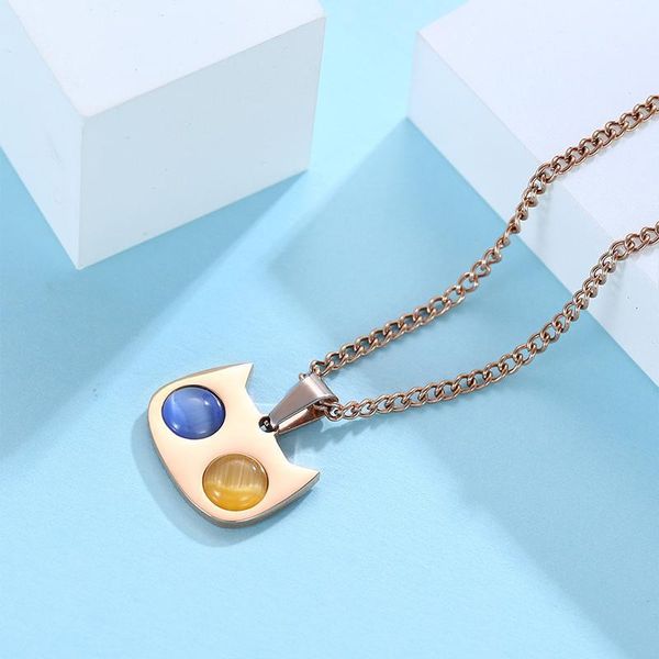 women cat couple necklaces pendants stainless steel fashion necklace in jewelry for neck woman accessories checker on the neck1, Silver
women cat couple necklaces pendants stainless steel fashion necklace in jewelry for neck woman accessories checker on the neck1, Silver